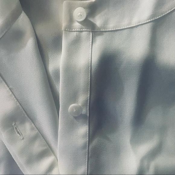 NWTS Cabi White Tuxedo Button Down Shirt Medium - Picture 8 of 12